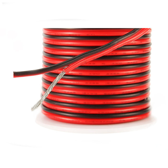 2468 22awg Red Black Parallel Twin Tinned  Copper Electric wire For Lamp