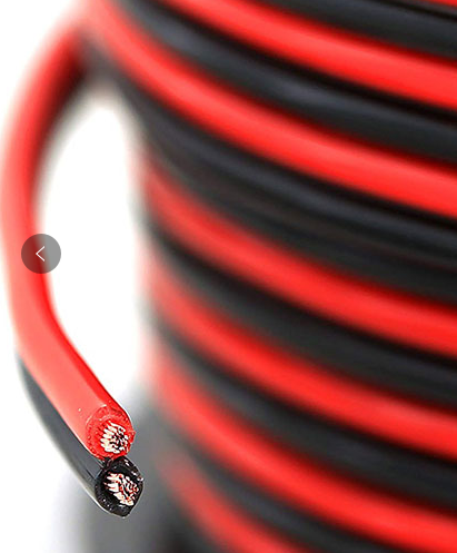 2468 22awg Red Black Parallel Twin Tinned  Copper Electric wire For Lamp