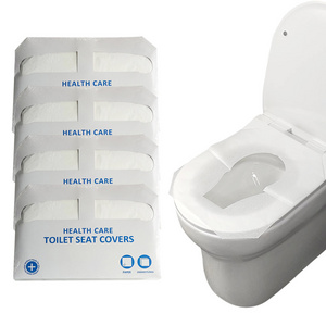 Eco-friendly 1 ply 250 pcs/bag disposable toilet seat cover paper fulshable toilet seat cushion