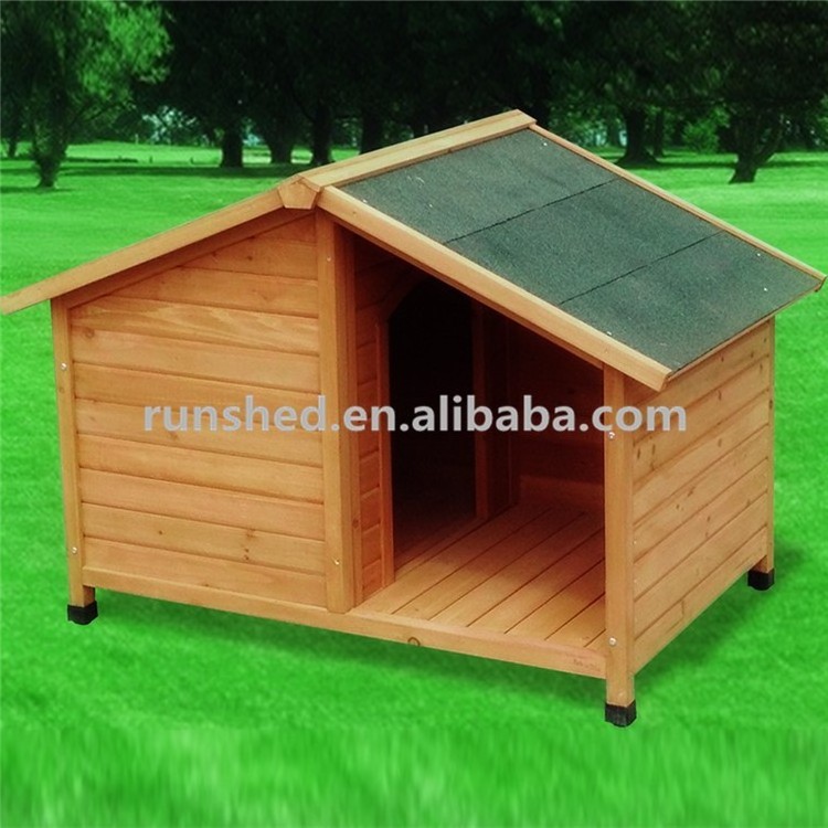 Frame Waterproof Wooden Pet House For Dog With Porch Dog Cage Home Garden Spacious Log Cabin Dog Kennel