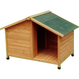 Frame Waterproof Wooden Pet House For Dog With Porch Dog Cage Home Garden Spacious Log Cabin Dog Kennel