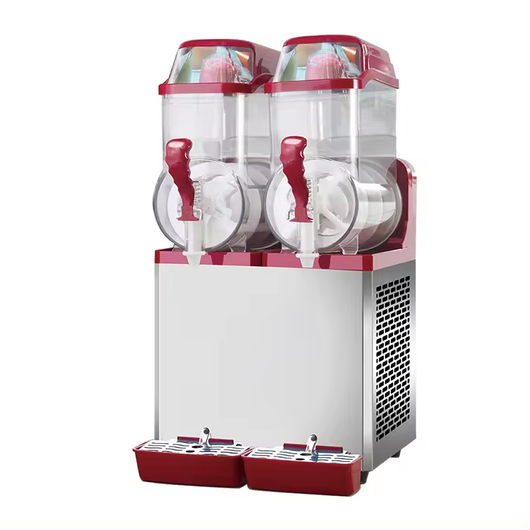 Runsheng 36l Smoothie daiquiri slash margarita slushie machine granita ice puppy commercial frozen drink  3 tank maker