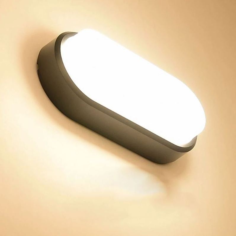 15W 20W Modern LED Wall Lamps Moistureproof front Porch Ceiling Light Surface mounted Oval for Outdoor Garden Bathroom lighting