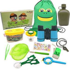 Kids Outdoor Exploration Kit w/ Premium Explorer Gear for Girls and Boys 3+ Years Old - Children Camping Gear and Nature Set