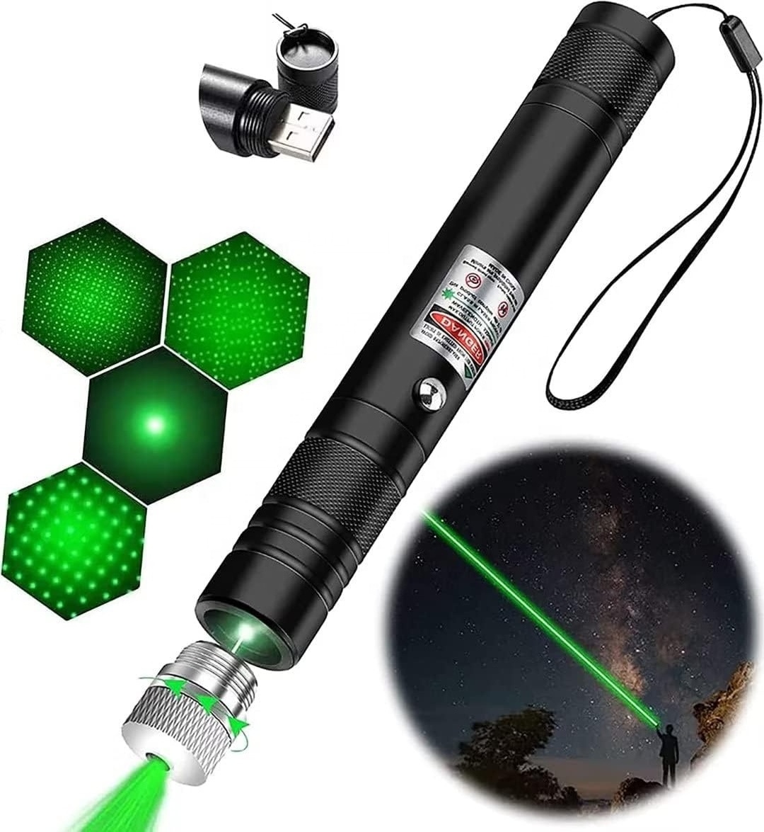 Long Range Green Laser Pointer, 2000 Meters Laser Pointer High Power Pen, Green Lazer Pointer Rechargeable