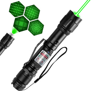 Green Laser Pointer High Power Flashlight, Rechargeable Strong Green Laser Lights, Long Range Powerful Lazer Dot Beams Pointers