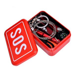 6 Piece Contain Outdoor Sport Camping Hiking Emergency Survival Gear Kit SOS Survival Tool Kit