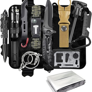 Survival Kit 14 in 1, Survival Gear and Equipment, Emergency Survival Tools Accessories for Camping, Hiking, Outdoor