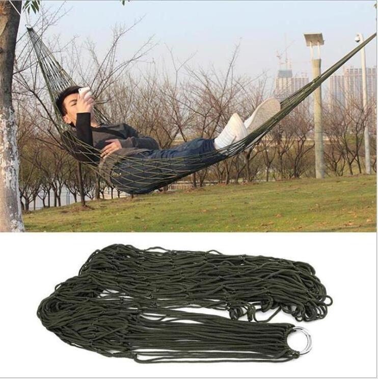 Travel Camping hamak Resistant Material Mesh Net Sleeping Bed for Outdoor Portable Garden Nylon Hammock