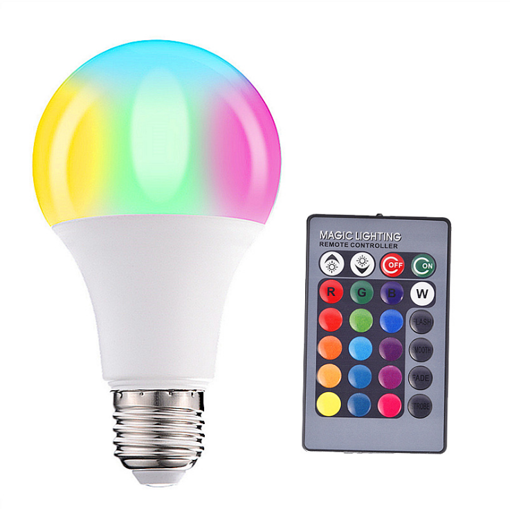 LED Color Changing Light Bulb with Remote Control -Smart Remote Lightbulb - RGB & Multi Colored - Makes a Perfect Gift