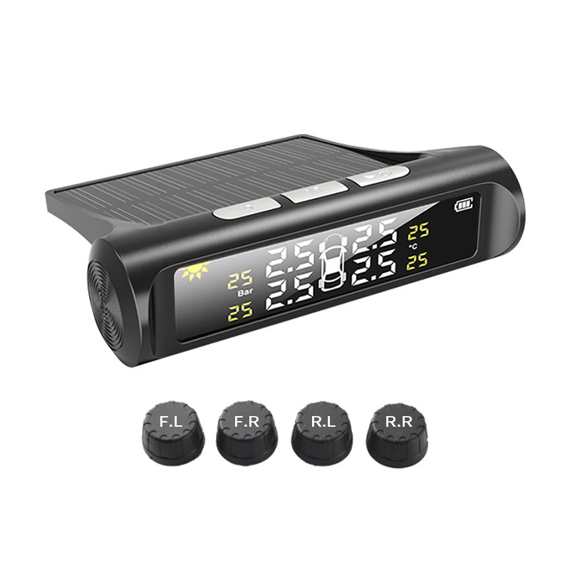 Factory Vehicle Wireless Tire Pressure Monitoring System Car Solar TPMS Pressure Monitoring