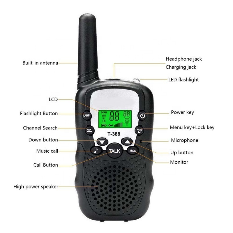 Walkie Talkies for Kids Vox Box Kids Walkie Talkies for Boys or Girls, Voice Activated Long Range Outdoor Toys Walkie Talkie Set