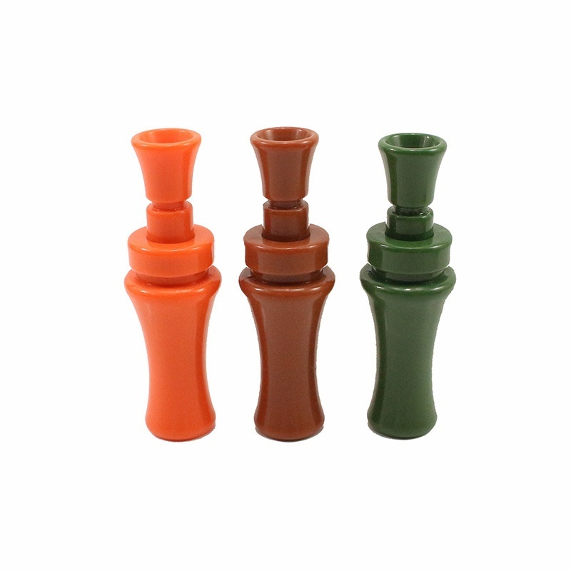 OEM ODM Supported Outdoor Whistle Plastic Solid Color Wild Mallard Hunting Duck Call Decoy