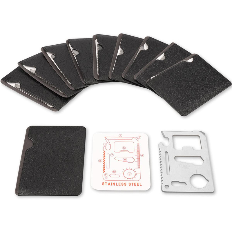 Stainless Steel 11 in 1 Beer Opener Survival Card Tool Fits Home Use