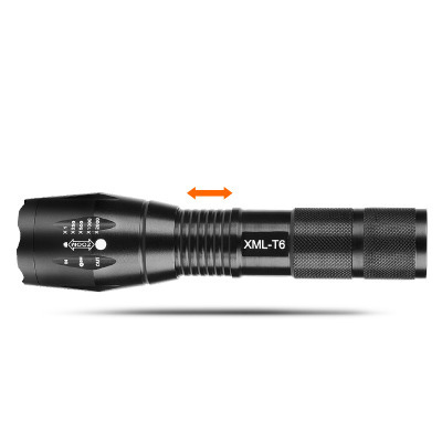 Factory wholesale LED charging flashlight mini super bright T6 telescopic focusing L2  glare flashlight