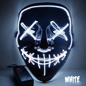 Home Brand Hot selling LED Mask Masquerade el Wire Party Mask Cosplay Led Purge Mask