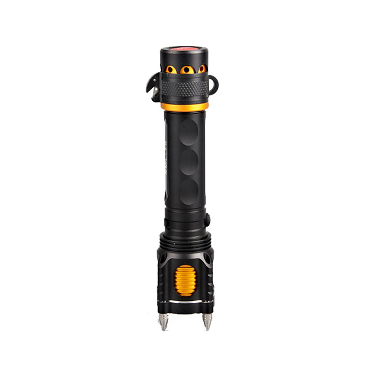 T6 Explosion-proof Powerful Rechargeable Led Torch for Emergency Personal Defense Flashlight