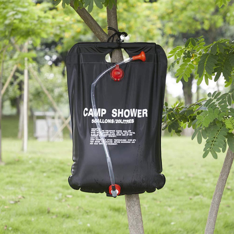 Camping Outdoor Solar Shower Travelling Beach Ultralight PVC Portable Camping Heating Solar Shower