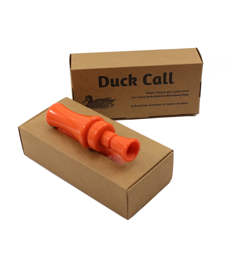 OEM ODM Supported Outdoor Whistle Plastic Solid Color Wild Mallard Hunting Duck Call Decoy