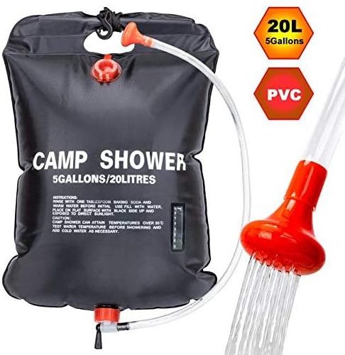 Camping Outdoor Solar Shower Travelling Beach Ultralight PVC Portable Camping Heating Solar Shower