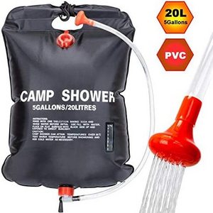 Camping Outdoor Solar Shower Travelling Beach Ultralight PVC Portable Camping Heating Solar Shower