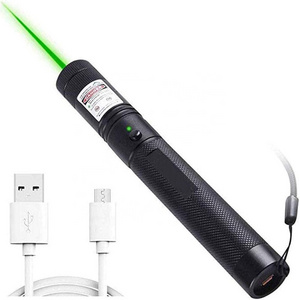 303 laser pointer with USB powerful green blue red light flashlights laser pen pointer