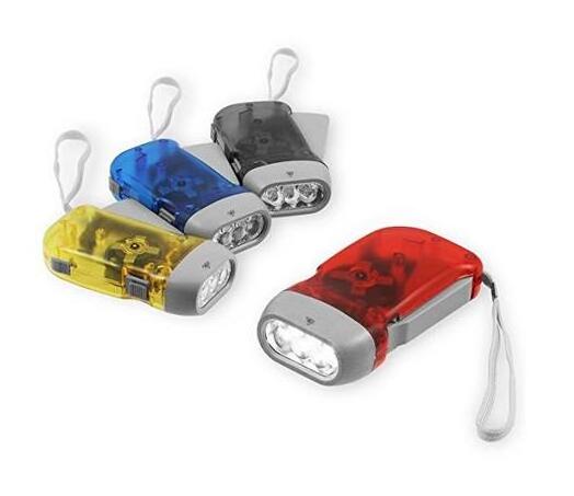 Outdoor Exploration Powerful Hand-pressed LED Flashlight Portable Hand Crank Flashlight Torch