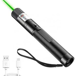 Green Laser 303 Stars USB Rechargeable Laser Pointer Lazer Pen 1mW 532nm 100 to 10000 meters