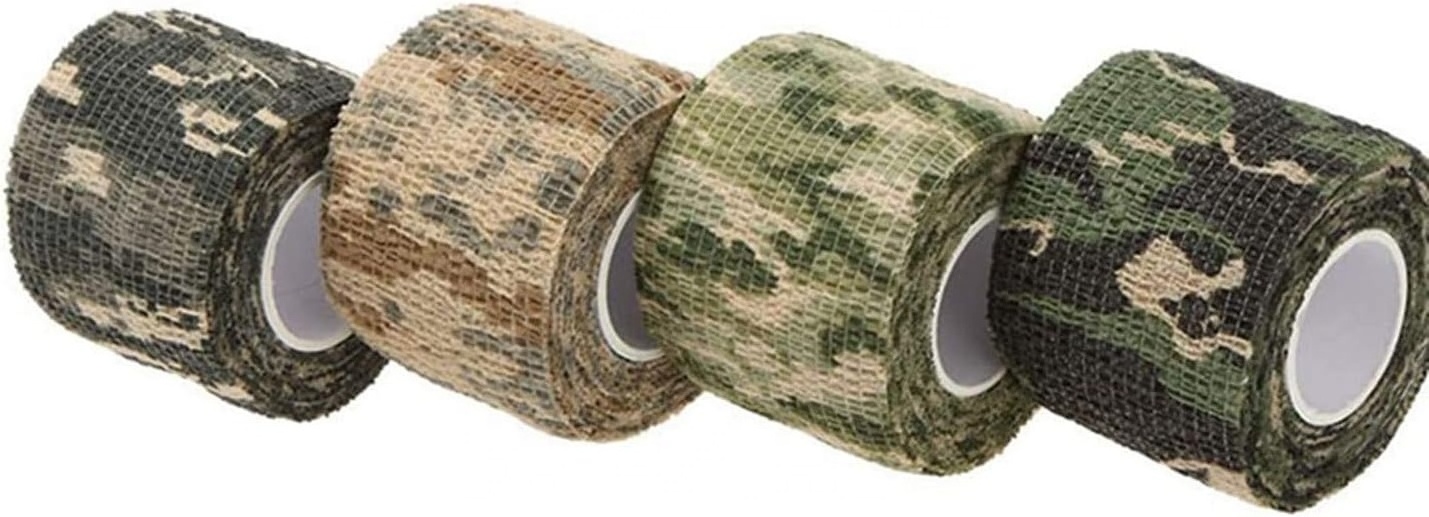 Camo Wrap Tape Camouflage Form Wrap Hunting Self-Adhesive Protective Bandage for Flashlights,Bicycle