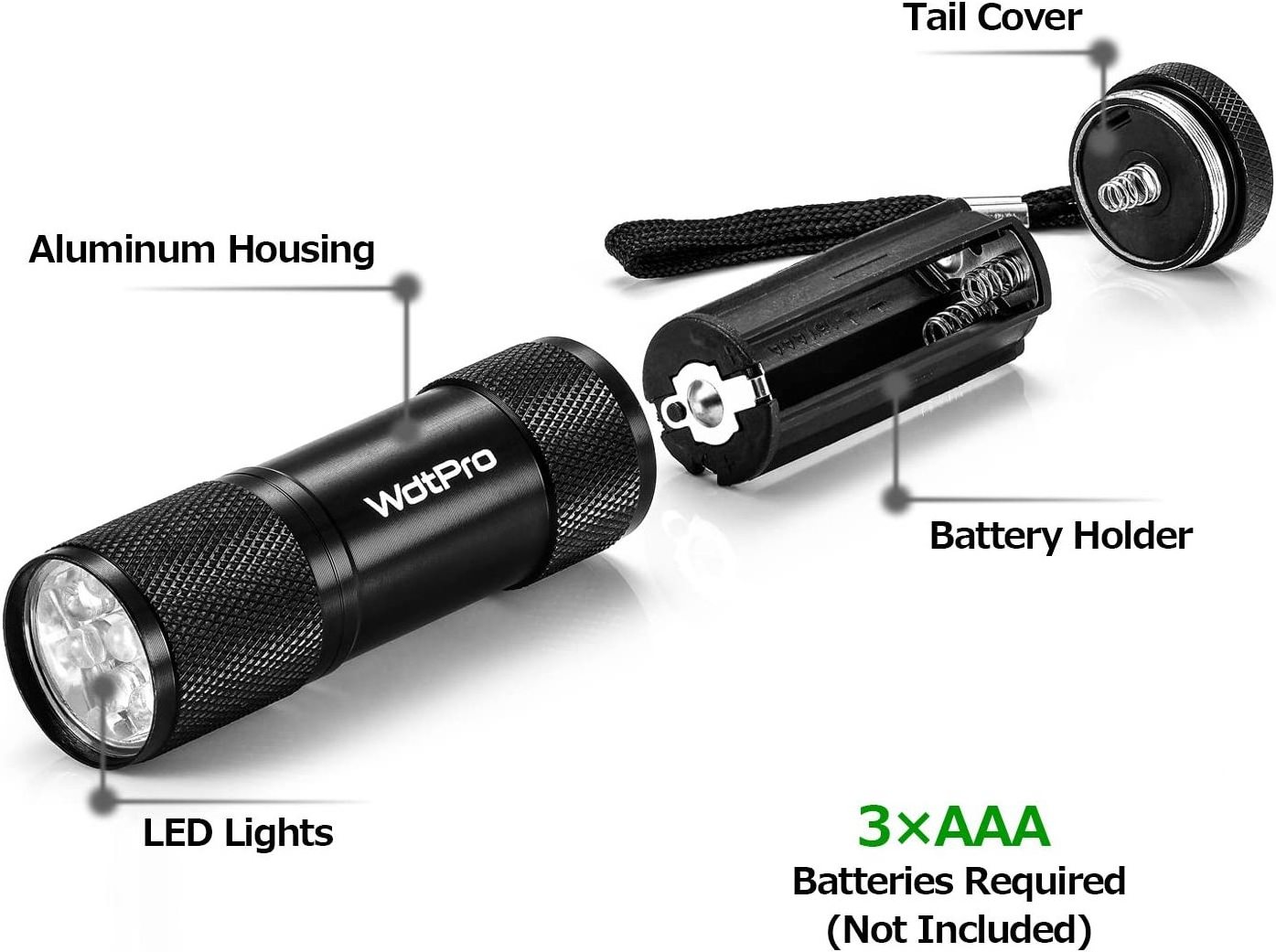 LED Mini Flashlights, Super Bright Flashlight with Lanyard, Best Tac Torch Light for Kids