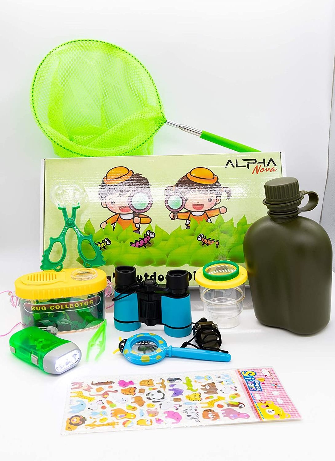 Kids Outdoor Exploration Kit w/ Premium Explorer Gear for Girls and Boys 3+ Years Old - Children Camping Gear and Nature Set