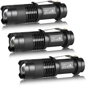 Mini Flashlights Focus Adjustable Single Mode Tactical LED Flashlight Ultra Bright 300 Lumens Torch