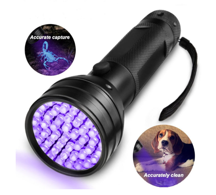 UV Flashlight Black Light, 51 LED Blacklight Pet Urine Detector for Dog/Cat Urine Dry Stains Bed Bug