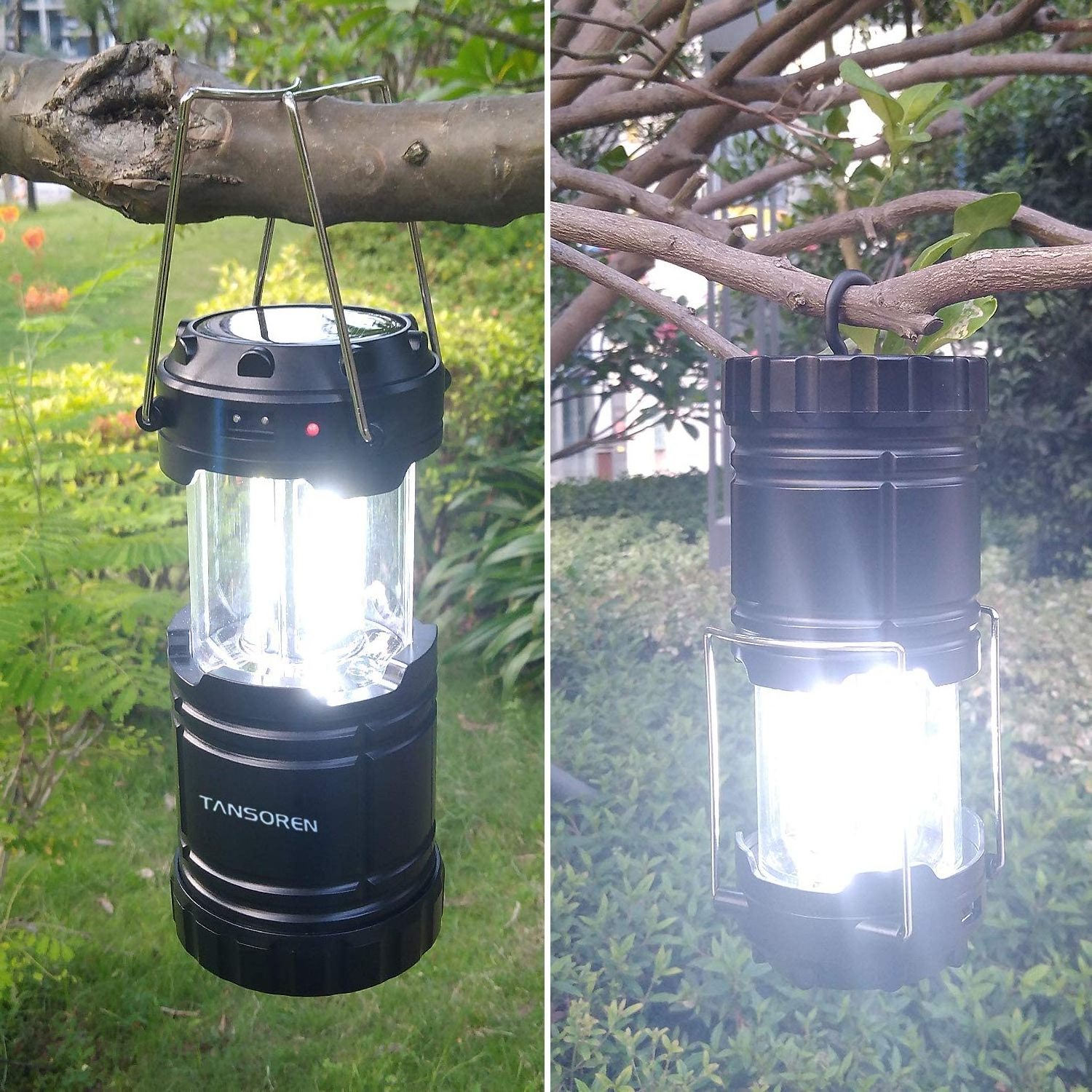 LED Camping Lanterns, Super Bright Camping Lights, Collapsible Emergency Light Battery Lantern