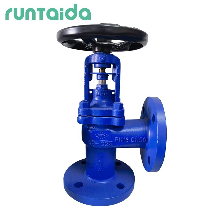 ANSI class 150 or din DN50 PN10 PN16 cast steel GS-C25 air steam double flange stop bellow seal globe valve