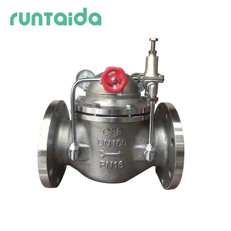 Steam stainless steel internal thread reducing pressure relief valve