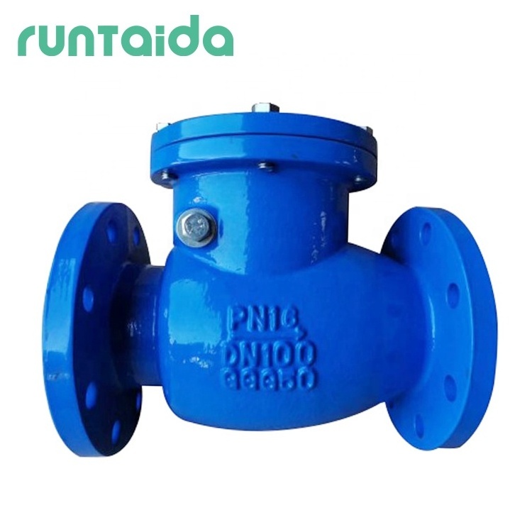 ANSI 150lb H44W PN16 DN80 non return flapper  CF8 stainless steel backflow preventer disc flange  swing check valve