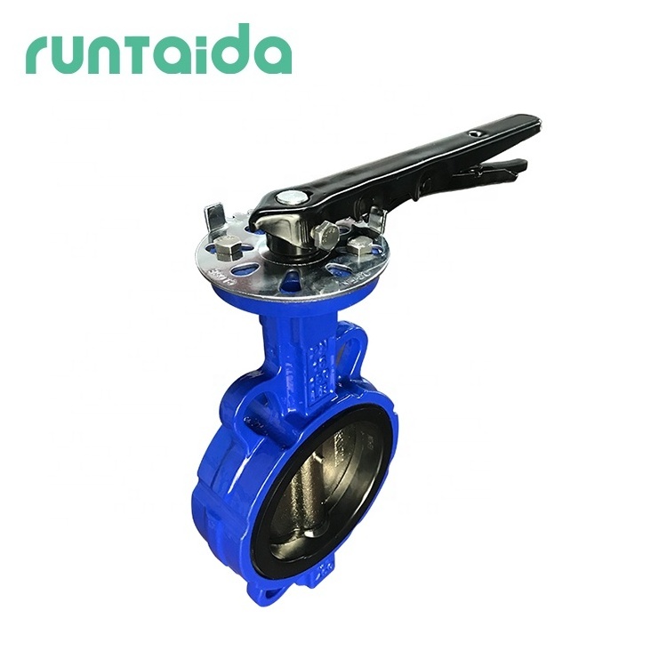 D71x dn80 ductile iron epdm seat hand lever wafer type butterfly valve