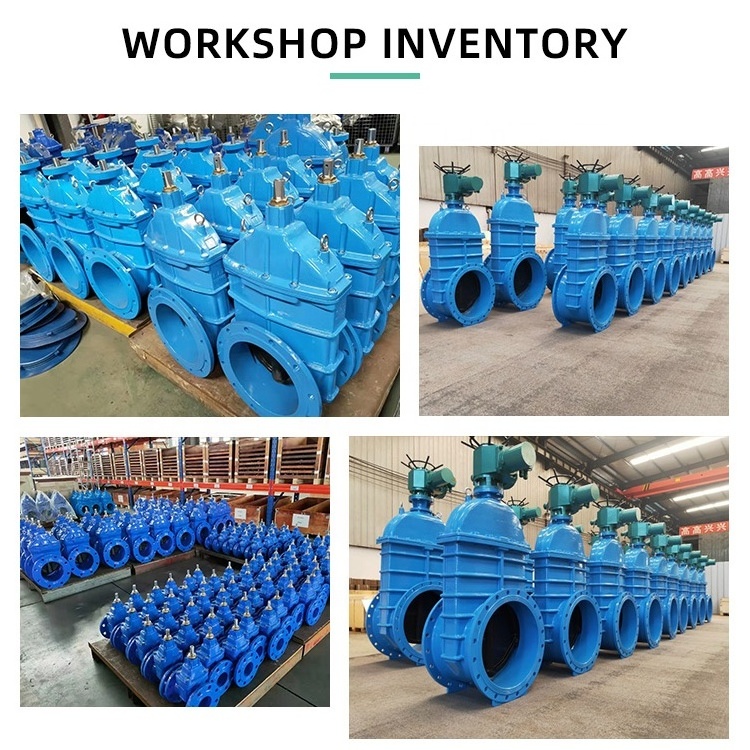 PN10 PN16 flanged rising stem motorized electric actuator slurry slide wcb sluice knife gate valve