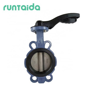 D71x dn80 ductile iron epdm seat hand lever wafer type butterfly valve