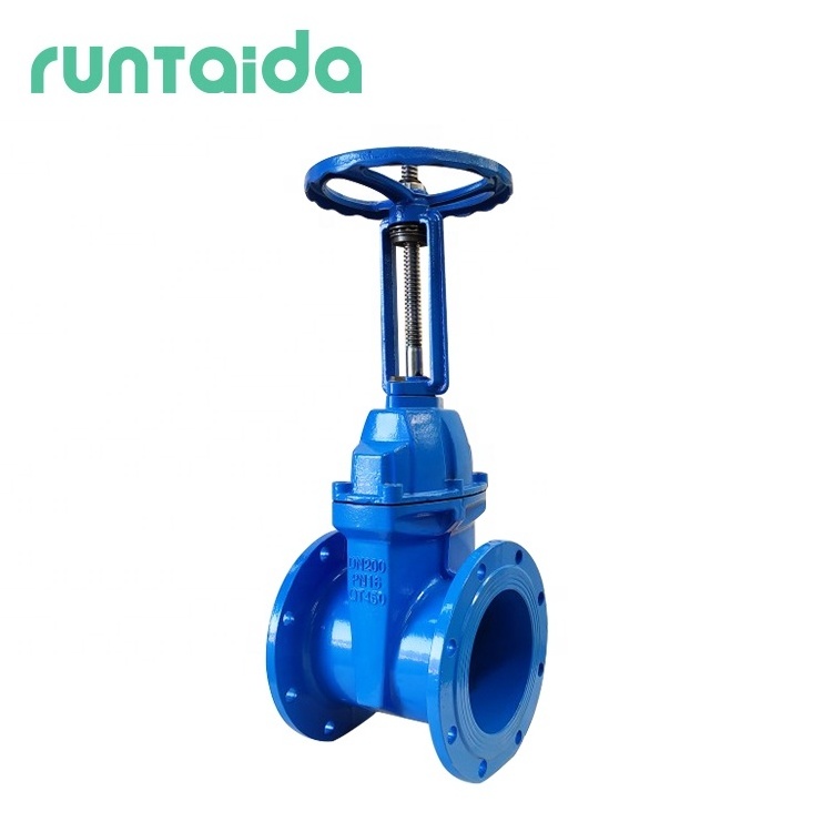 Factory price handwheel flanged soft seal resilient seat gate valve