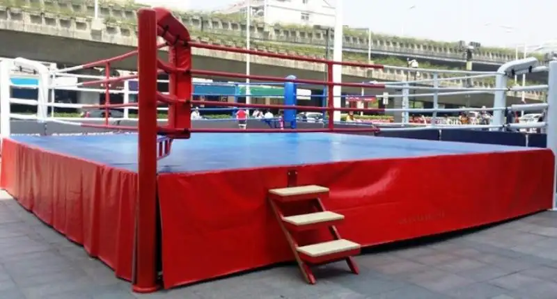 Boxing ring Factory Thai Boxing Ring Canvas With Customers Logo Boxing Ring