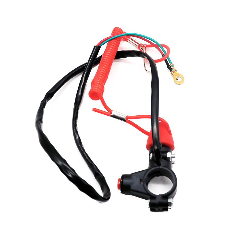 Safety Tether Engine Stop Kill Handlebar Switch For Chinese Mini Motorcycle Dirt ATV Quad Pocket Bike