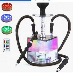 Portable Hookah Set with Everything Acrylic Hookah To Go with Big HOOKARTIS Hookah Charcoal Holder