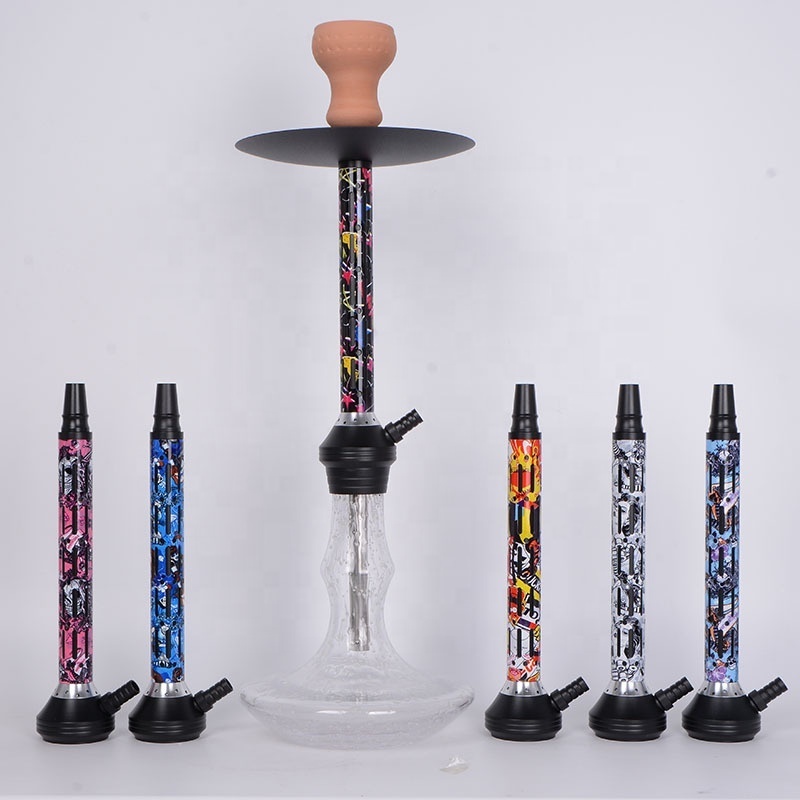 Wholesale Alpha X Hookah Russian Stainless Steel Bonges Camouflage Spot Whole Set