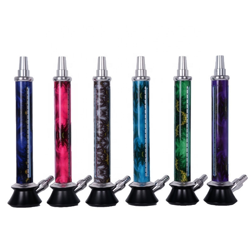 Smoke Party Tobacco Smoking Tube Silicone Hookah Shisha Glass Water Pipes Bubbler With Big Vase Stand