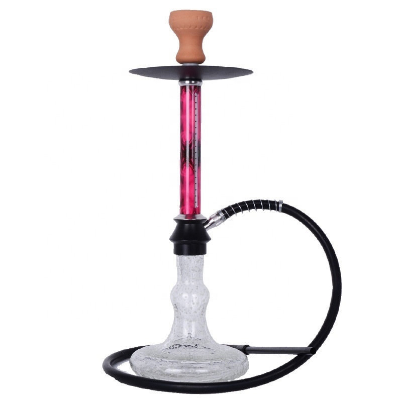 Smoke Party Tobacco Smoking Tube Silicone Hookah Shisha Glass Water Pipes Bubbler With Big Vase Stand