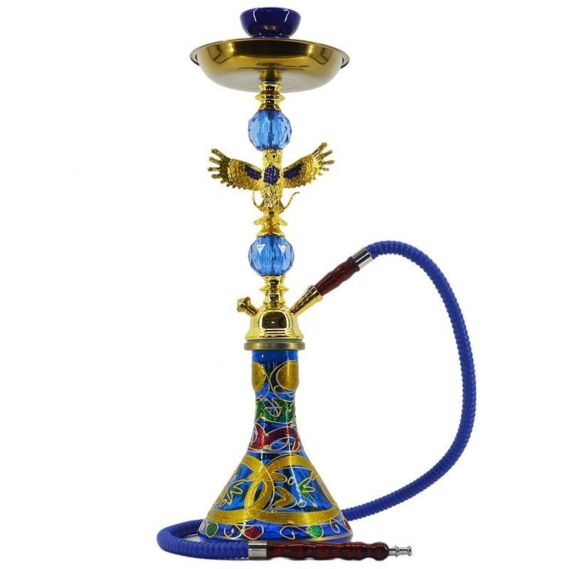 Wholesale Medium Size Water Pipes Smoking Tube Hookah Shisha Herb Glass Oil Burner Glass Pipe Free Type Huka Glass Bass