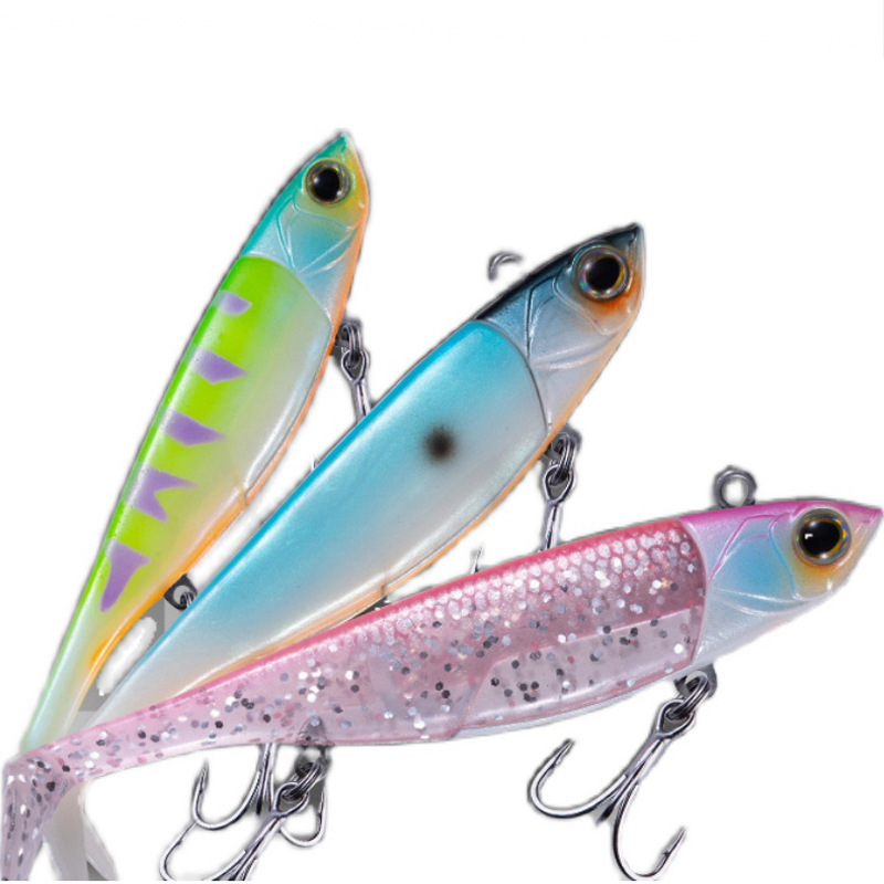 Zinc Alloy Jig Head Swim Shad Lure 95mm 110mm Soft Plastic Baits With T Tail Trout Bass Sinking Baits Kit For Saltwater