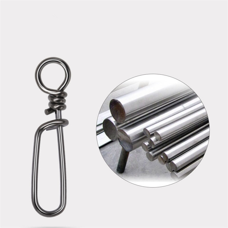 RUNTOO Stainless Steel Coastlock Clips Fishing Barrel Safety Quickly Swivel Snap Fishing Swivel Pin